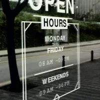 استیکر و برچسب ساعت کاری فروشگاه|فروشگاه و مغازه|قم, شاد قلی|دیوار