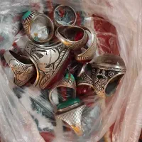 انگشتر تسبیح و پول قدیمی|جواهرات|آستانه اشرفیه, |دیوار