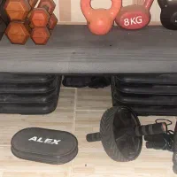 ابزار ورزشی هالتر /کتل بل/دمبل /استپ فایبر/صفحه