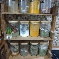 جا ادویه ای چوبی سفارشی مگازین