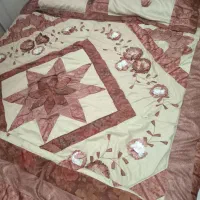 روتختی شیک دو نفره طرح گل برجسته نو