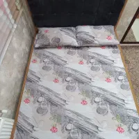 تخت خواب دونفره،بسیار نو|تخت و سرویس خواب|تهران, بلورسازی|دیوار