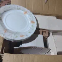 ست کامل بشقاب و دیس و... کاملا نو
