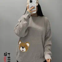 بلوز بافت استیکر دار  سایز بزرگ آییلدیز کد 7328|لباس|سهند, |دیوار