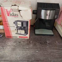 قهوه ساز مشکی نقری|سماور، چایساز، قهوهساز|صفادشت, |دیوار