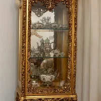 بوفه کنده کاری شده چوب راش واستند گل