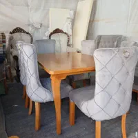 صندلی چوبی چستر پشت بلند|میز و صندلی غذاخوری|قم, نخودی|دیوار