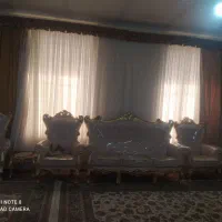 پرده ۵متری با دستک و قاب و ....