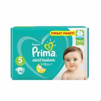 پوشک پریما ترک سایز 5 بسته 46عددی