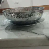 ظرف برنجی با روکش استیل