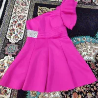 لباس مجلسی دخترانه مدل عروسکی یقه رومی