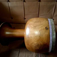 تمبک حرفه ایی گردو سیاه سنندج کلکسیونی شیرانی|سازهای سنتی|اصفهان, دشتستان|دیوار