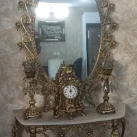 آیینه و شمعدان برنزی نو
