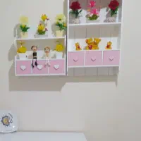 شلف دیواری چوبی فانتزی