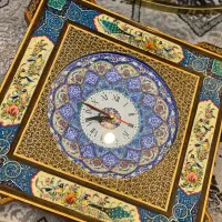 ساعت خاتم کاری گل و مرغ|ساعت دیواری و تزئینی|بندر انزلی, متروپل|دیوار