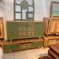 ست کنسول حصیری|بوفه، ویترین، کنسول|هشتگرد, شهرک راه آهن|دیوار