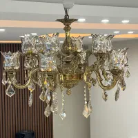 لوستر آینه کنسول شمعدان ساعت دیوارکوب برنز|لوستر و چراغ آویز|کرج, گوهردشت|دیوار