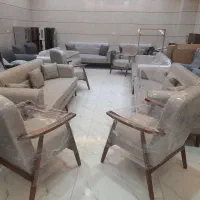 مبلمان ۸ نفره شیک|مبلمان خانگی و میز عسلی|میانه, |دیوار