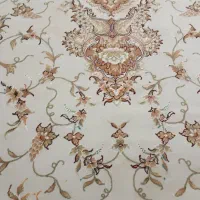 دو تخته فرش دوازده متری گلبرجسته ابریشم دار