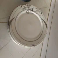 برنج خوری چینی با طرح نقره ای رنگ