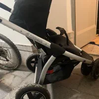 کالسکه و کریر مکسی کوزی سالم+تخت و تشک نوزاد