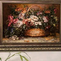 تابلو فرش چله ابریشم تبریز