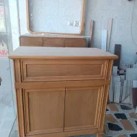 دراور با آینه|جاکفشی، کمد، دراور|نیشابور, شهرک جانبازان|دیوار