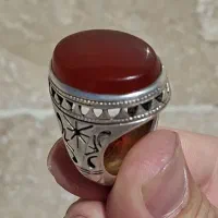 انگشتر عقیق سرخ خراسان