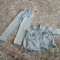 کت جین ۶ سال دخترانه نو کلن دوبار پوشیده شده