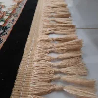 ۲تخته ۹متری جفت،۱۲۰۰شانه دستبافت گونه،ابریشمی|فرش|شاهرود, |دیوار