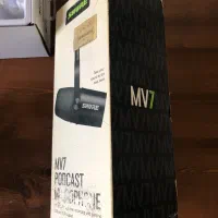 میکروفون Shure MV7 در حد نو + پایه رومیزی|صوتی و تصویری|تهران, دبستان|دیوار