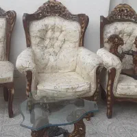 مبل سلطنتی۹نفره و۴نفره راحتی|مبلمان خانگی و میز عسلی|بهارستان, |دیوار