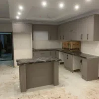 کابینت نئوکلاسیک طوسی روشن|مصالح و تجهیزات ساختمان|کرج, چهارصد دستگاه|دیوار