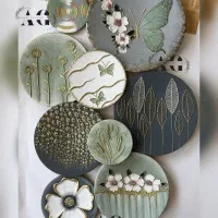 بشقاب دیوارکوب سفالی|تابلو، نقاشی، عکس|یاسوج, |دیوار