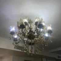 لوستر برنز ۱۶شاخه|لوستر و چراغ آویز|آبدان, |دیوار