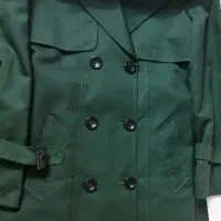 بارانی سبز پولداری رنگی بسیار زیبا و جذاب|لباس|مشهد, هنرور|دیوار