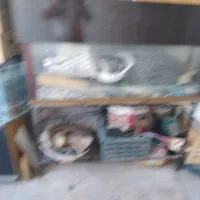 آکواریوم بزرگ همراه پایه فلزی