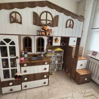 تخت کلبه ای ۲ نفره و سرویس خواب ۱۶۰|تخت و سرویس خواب|تهران, نازی‌آباد|دیوار