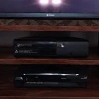 xbox 360 سوپر اسلیم دو دسته کینکت شده نو نو