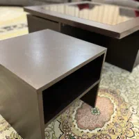 میز وسط (پذیرایی ) چوبی به همراه ۴ عدد میز عسلی|مبلمان خانگی و میز عسلی|بابل, |دیوار