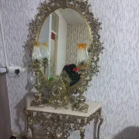 آیینه شمعدان آلمینیومی در حد نو