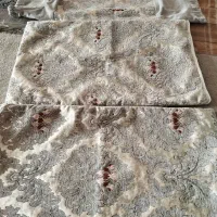 16تاروبالشی کرم طوسی درحدنو|رختخواب، بالش، پتو|سرپل ذهاب, |دیوار