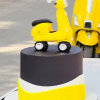 ماکت کیک تولد موتور