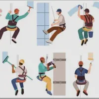 کار در ارتفاع عایقبندی نانو درزگیری بندکشی پیچ|خدمات پیشه و مهارت|شیراز, شهرک آرین|دیوار