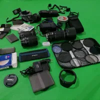 دوربین و وسایل کامل یکجا|دوربین عکاسی و فیلمبرداری|خرمآباد, |دیوار