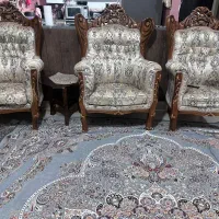 فروش مبل سلطنتی ۹نفره ومیزنهارخوری ۶نفره|مبلمان خانگی و میز عسلی|سیرجان, |دیوار