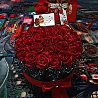 دسته گل و باکس گل روبانی|گل مصنوعی|قدس, شهر‌قدس|دیوار