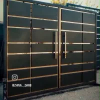 ساخت انواع درب حیاط مدرن وکلاسیگ گل دار وساده