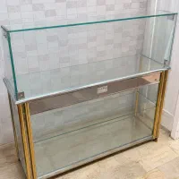 پیشخوان ترکیب شیشه و استیل