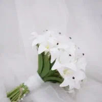 دسته گل عروس گل مصنوعی بهاره|گل مصنوعی|اصفهان, نقش جهان|دیوار